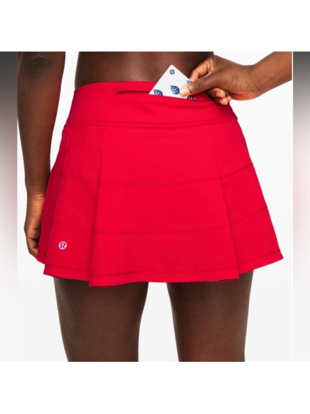 lululemon athletica Red Circle Skater Skirt with Back Pocket